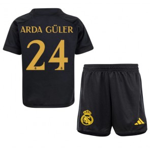 Maillot de foot Real Madrid Arda Guler #24 Troisième enfant 2023-24 Manches Courte (+ pantalon court)
